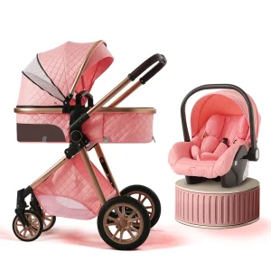 3-in-1 Luxury Baby Pushchair