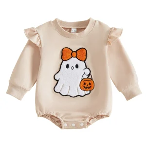 Baby Girl Ghost Halloween Romper